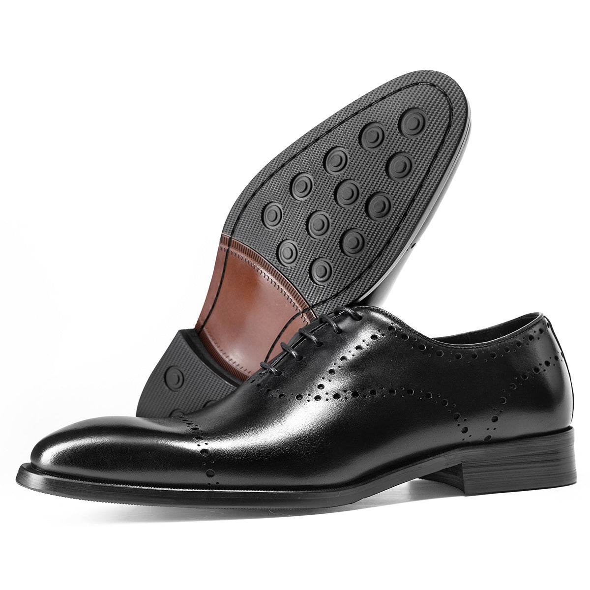 Cowhide British Style Brock Oxford Shoes Men - Mubimart
