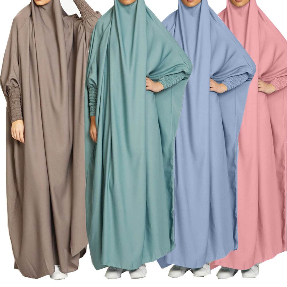 Casual Robe Dress High Waist Plus Size - Mubimart