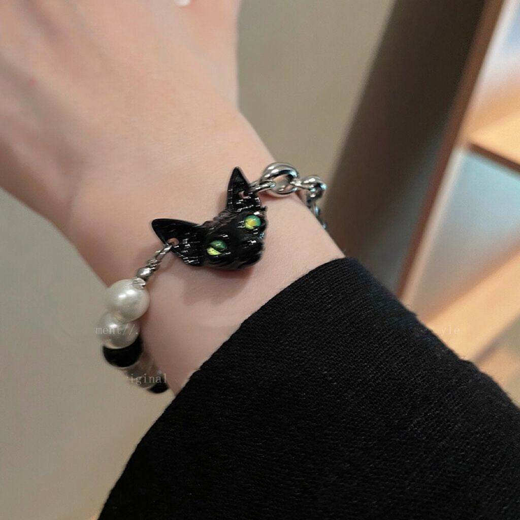 Special-interest Design Cat Beaded Bracelet For Women - Mubimart