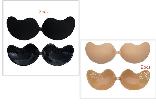 Invisible Push Up Bra Backless Strapless Bra Seamless Front Closure Bralette Underwear - Mubimart