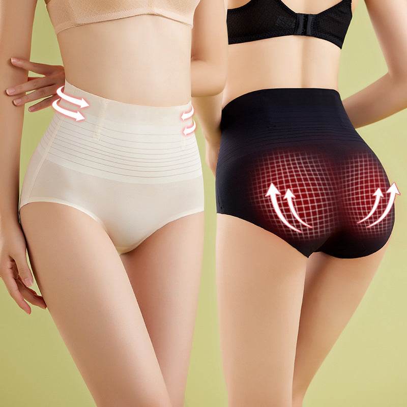 Women's Seamless Beautiful Buttocks Waist High Waist Butt Lift Panties - Mubimart