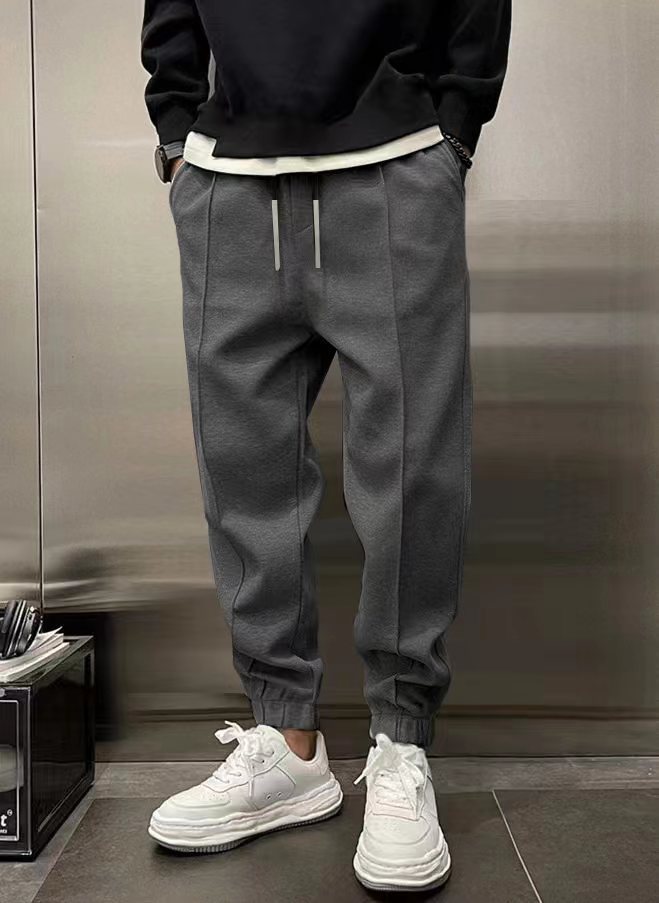 Thicken Ankle-tied Drawstring Leisure Sweatpants