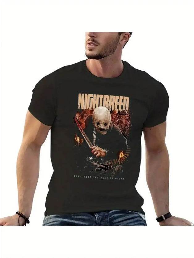 Nightbreed Nightbreed Nightbreed T-shirt Korean Fashion Tees Mens Graphic T-shirts Pack - Mubimart