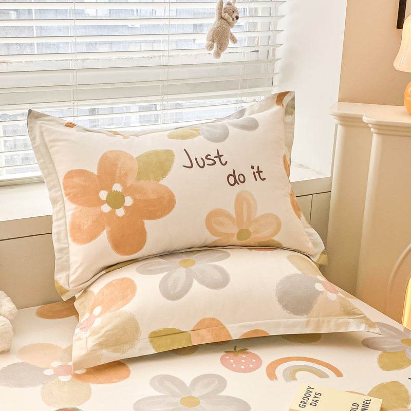 Pair Of Pure Cotton Pillowcases - Mubimart
