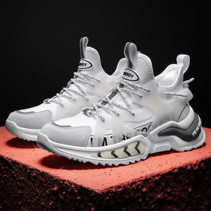Fashion Sneakers High Top Sport Running Athletic Tennis Walking Shoes Men - Mubimart