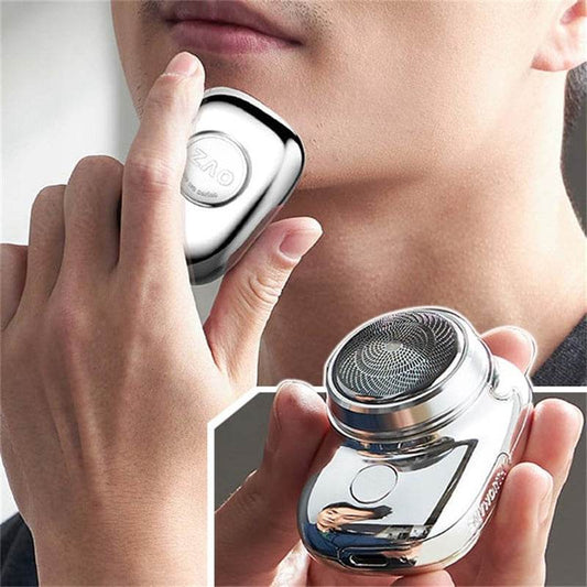 Electric Mini Travel Shaver For Men-Pocket Size Washable Electronic Razor-Mens Rechargeable Portable Cordless Shaving Face Beard - Mubimart