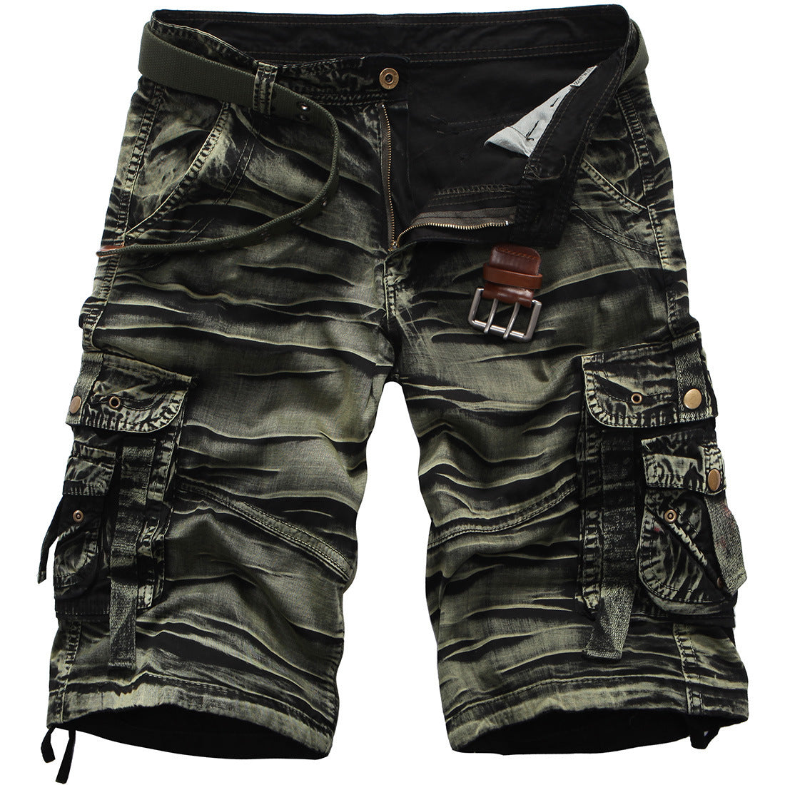 Summer Men's Loose Large Size Camouflage Cargo Pants Leisure Cargo Shorts