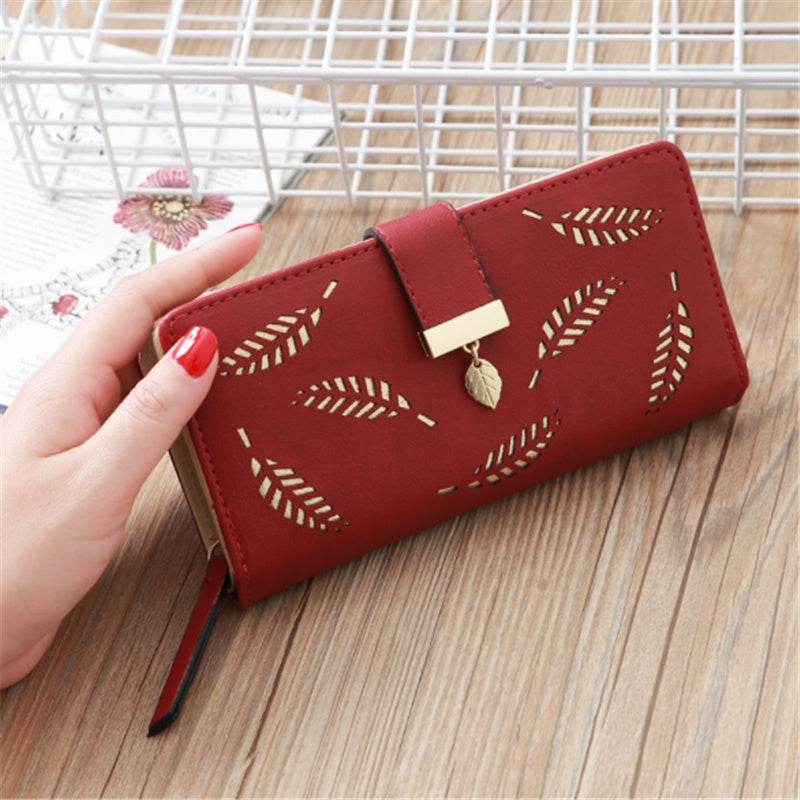 Buckle European And American Fashion Wallet Large-Capacity Clutch - Mubimart