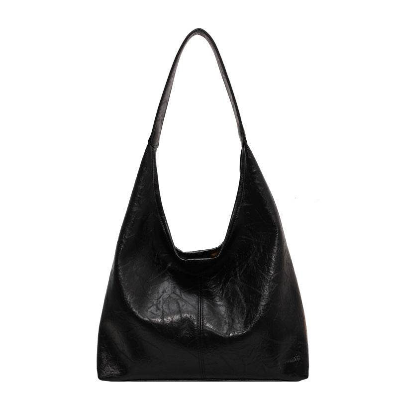 Fashion Womens Shoulder Bag Vintage Designer Large Capacity Casual Tote Bag Autumn And Winter Fashion Handbag - Mubimart