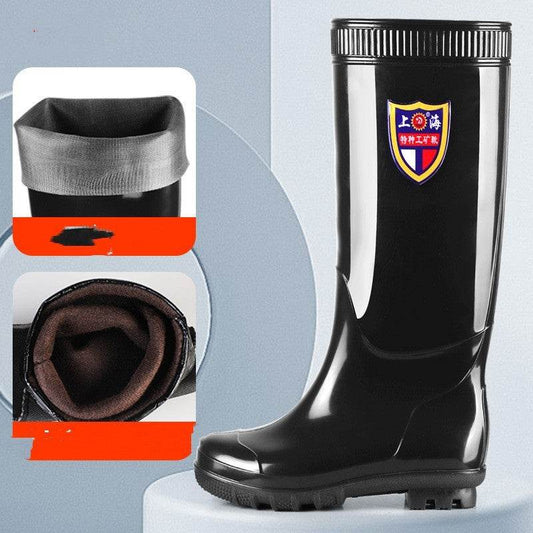 Men's Thick Labor Protection Rain Boots - Mubimart
