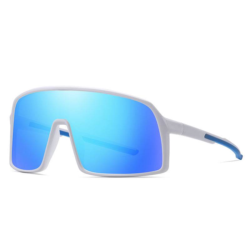 Mens Fashion Simple One Piece Large Frame Sunglasses - Mubimart