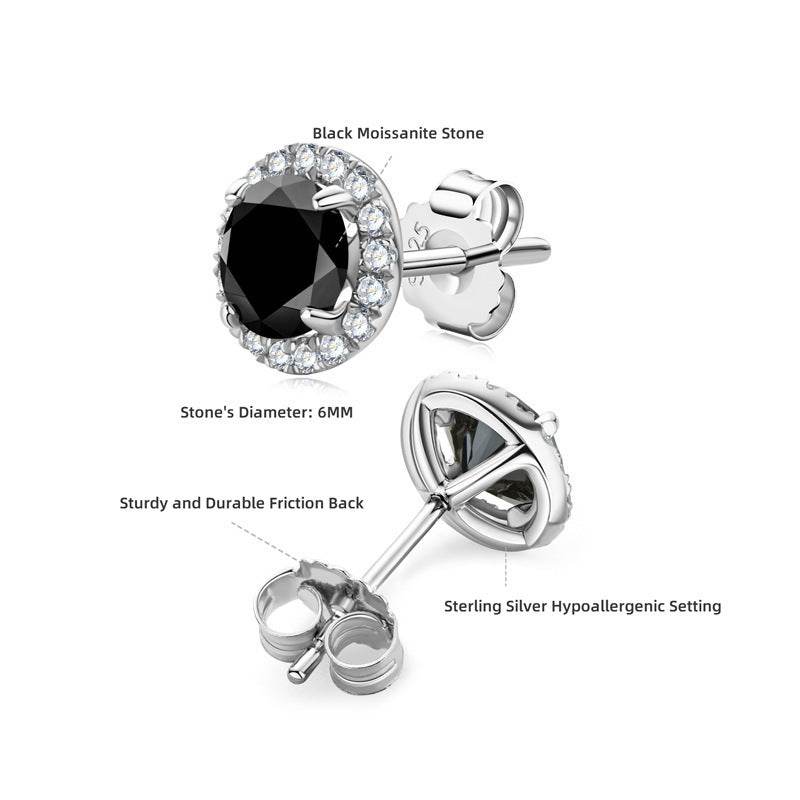 Moissanite Stud Earrings For Women Exquisite - Mubimart