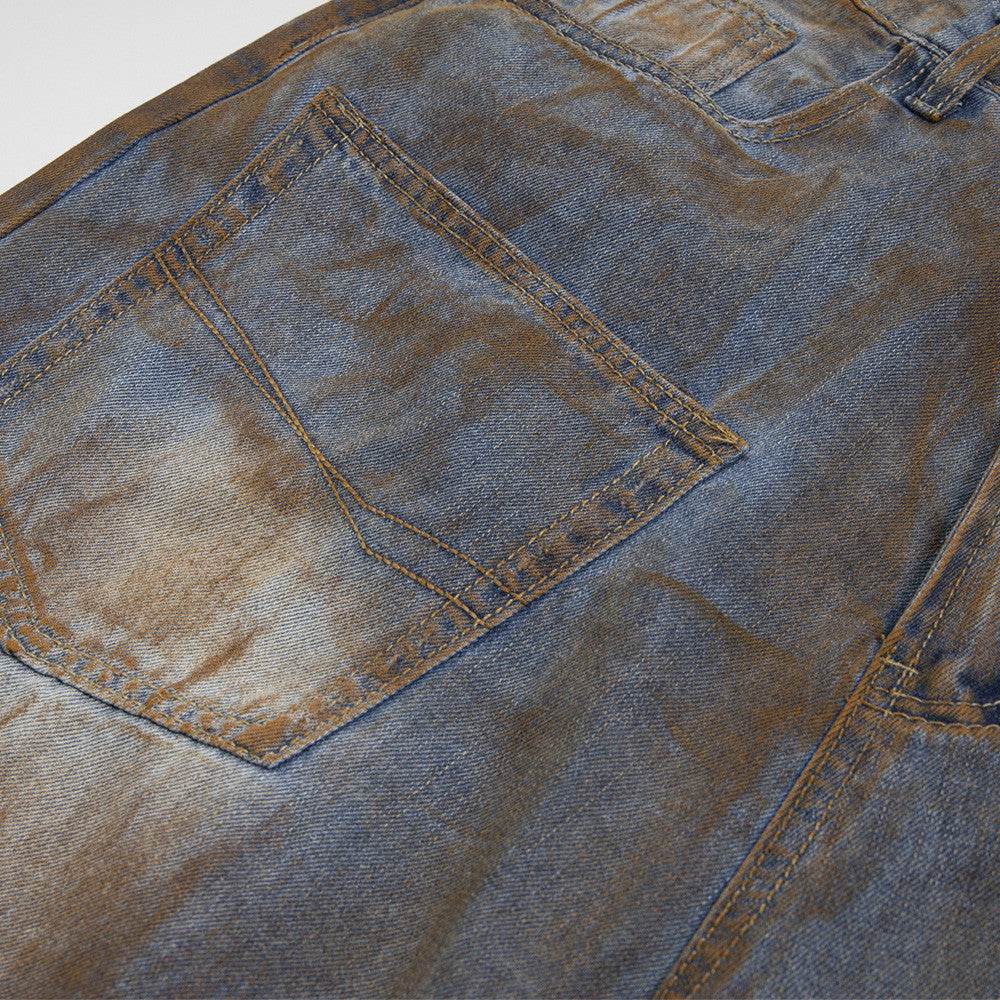 Fashion Inkjet Denim Shorts Men And Women - Mubimart