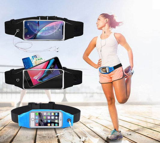 Touch Screen Clear Phone Waist Bag For Running Sports Fanny Pack - Mubimart