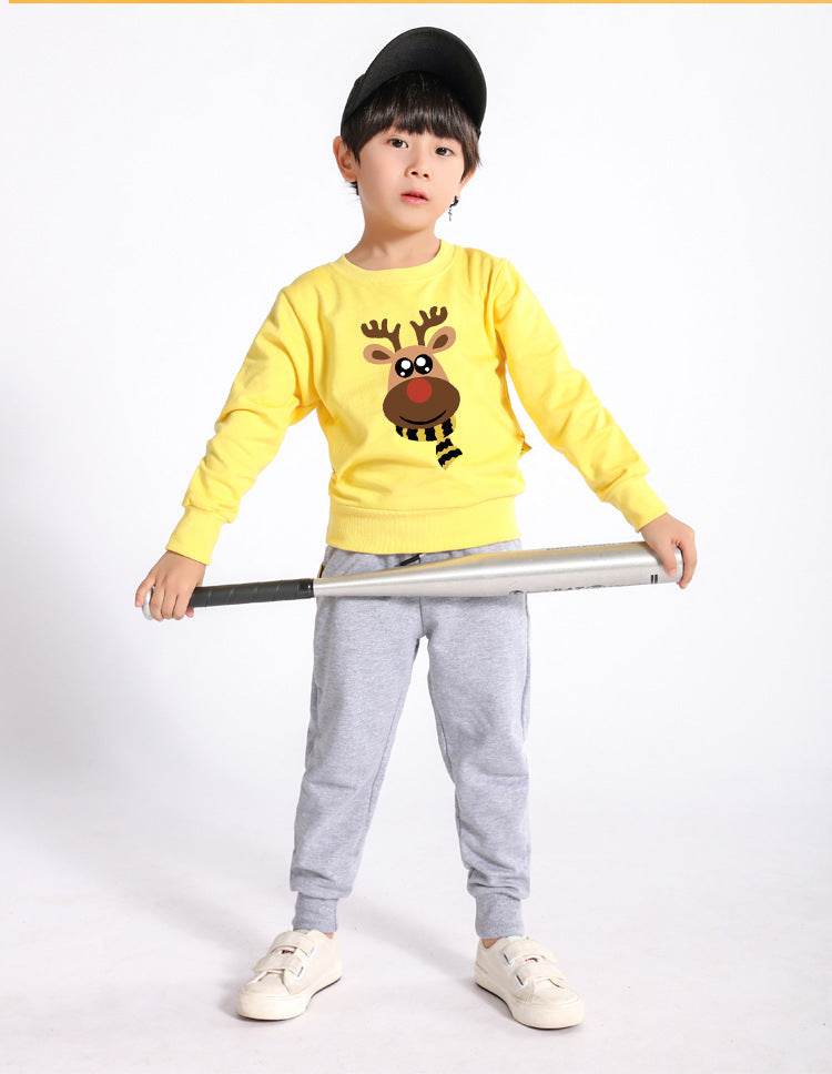 Parent-child Sweater Three-mouth Family Christmas Clothes - Mubimart