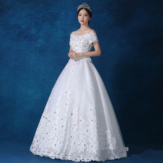Qidi Studio Wholesale High-end One-shoulder Wedding Dresses - Mubimart