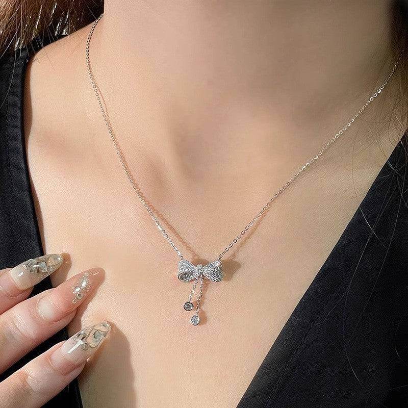 Love Pearl Clavicle Chain Necklace For Women - Mubimart
