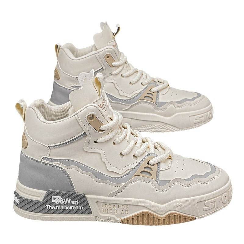Men's Plus Size High-top Casual Sneaker Mid-top Sports - Mubimart