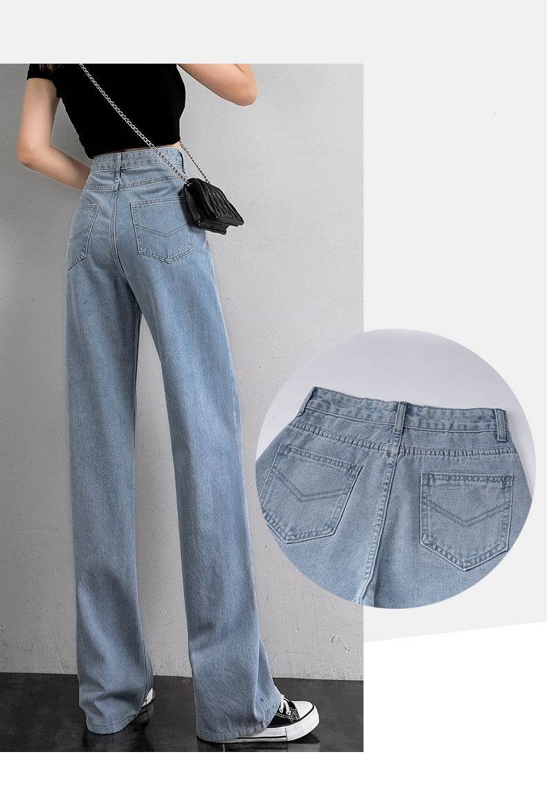 Women Wide Leg Jeans Summer Thin Section - Mubimart