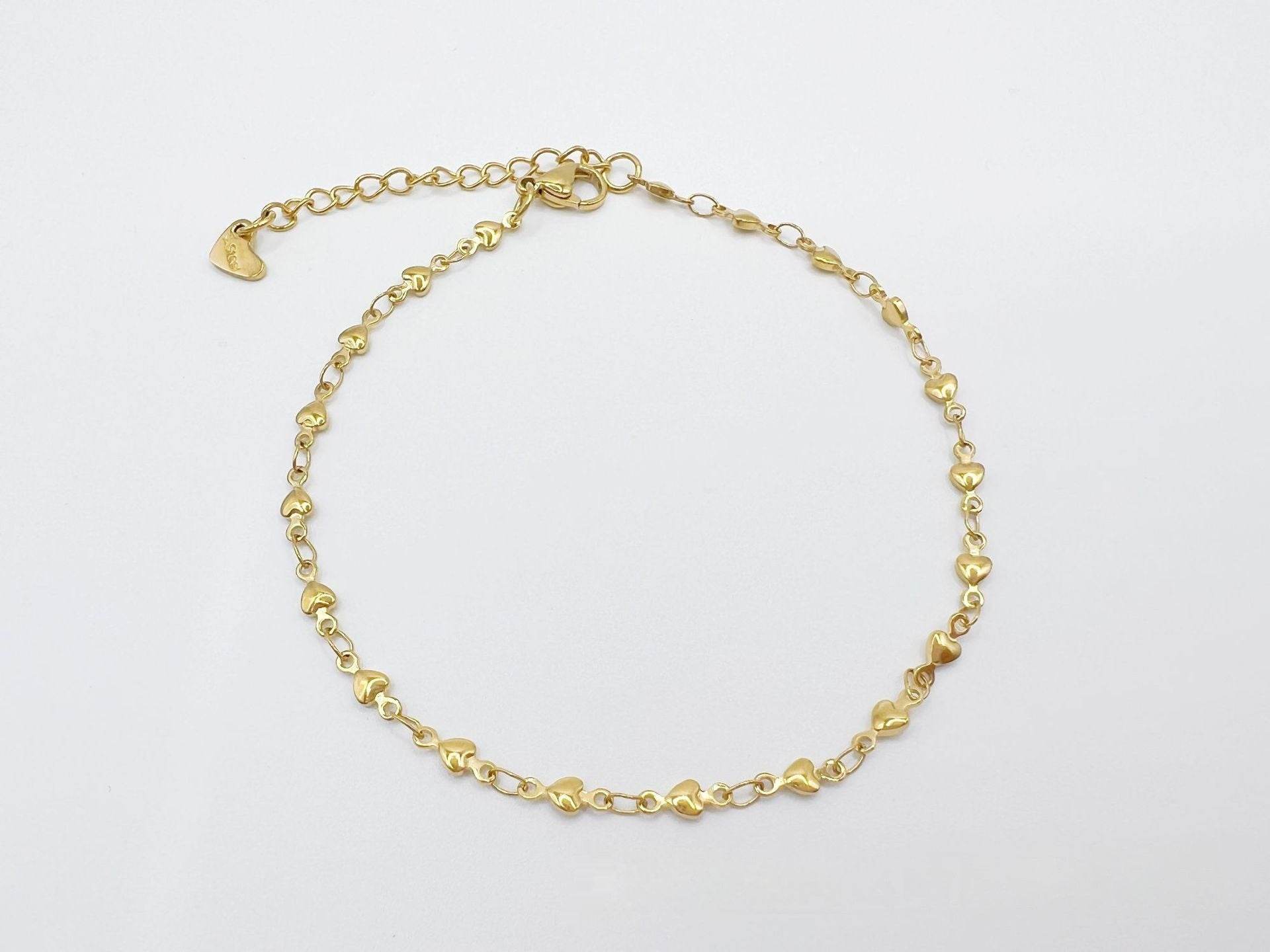 Simple Niche European And American Style Stainless Steel Anklets - Mubimart