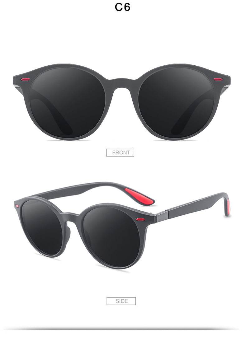 P26 Polarized Sunglasses Round Sunglasses Polarized Male Drivers Driving Sunglasses - Mubimart