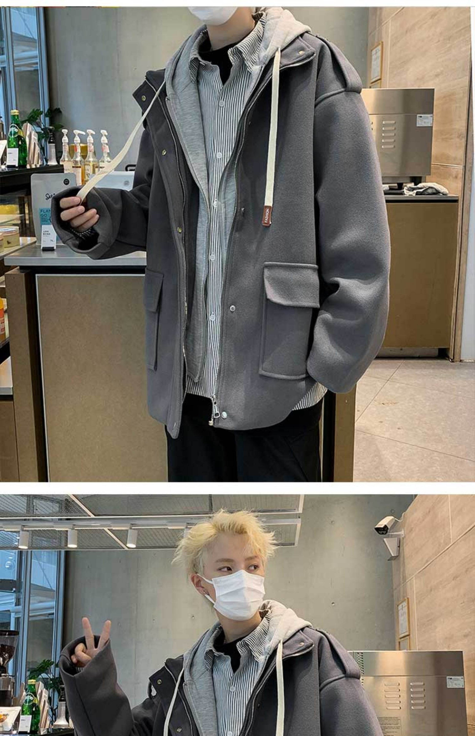 Autumn And Winter Woolen Coats For Men - Mubimart