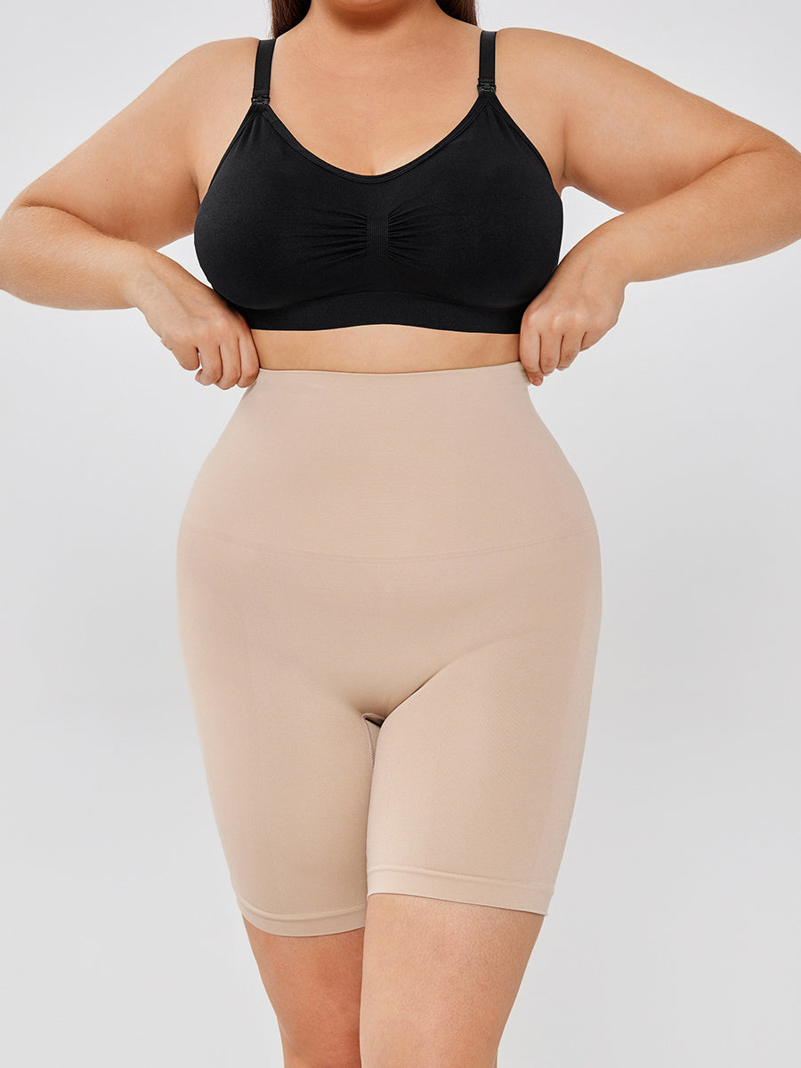 High Waisted Body Shaper Shorts - Mubimart -  