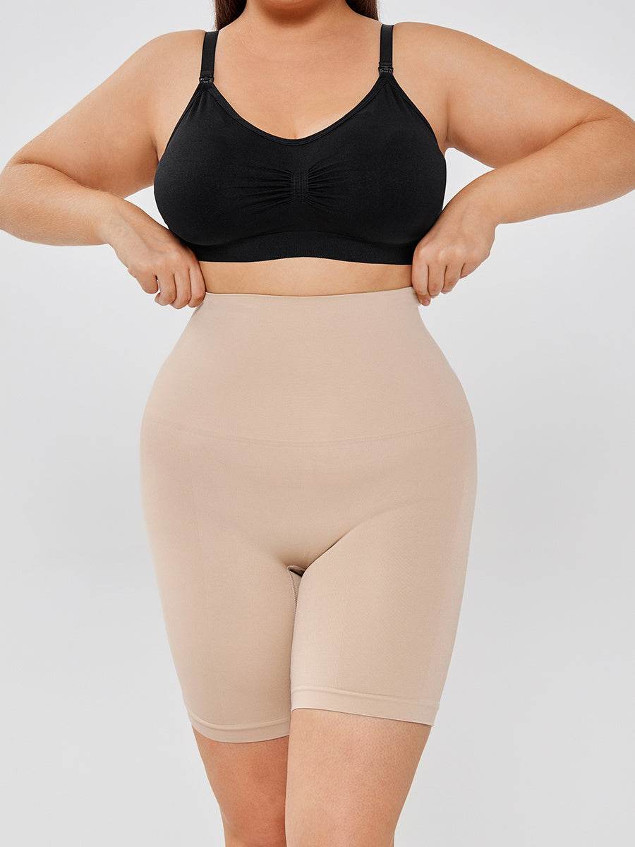 High Waisted Body Shaper Shorts - Mubimart