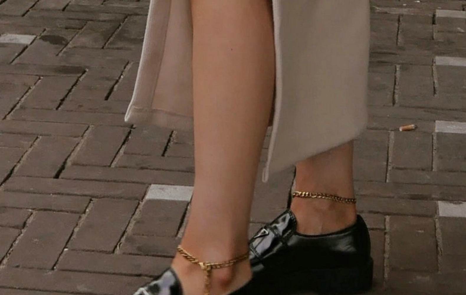 Fashion 18K Gold Plated Stainless Steel Anklets - Mubimart