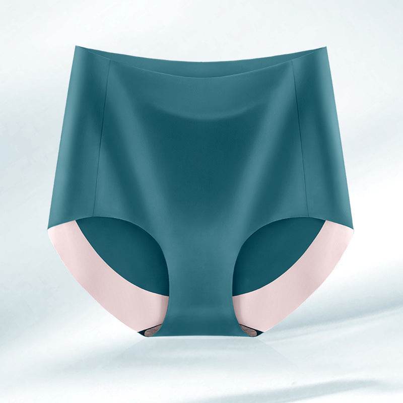 High Waist Seamless Breathable Cotton Antibacterial Women's Panties - Mubimart