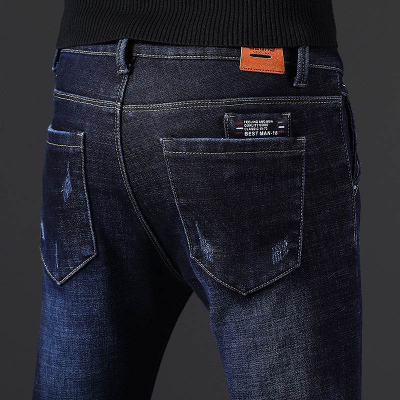 Men's New Slim Fit Stretch Casual Jeans - Mubimart