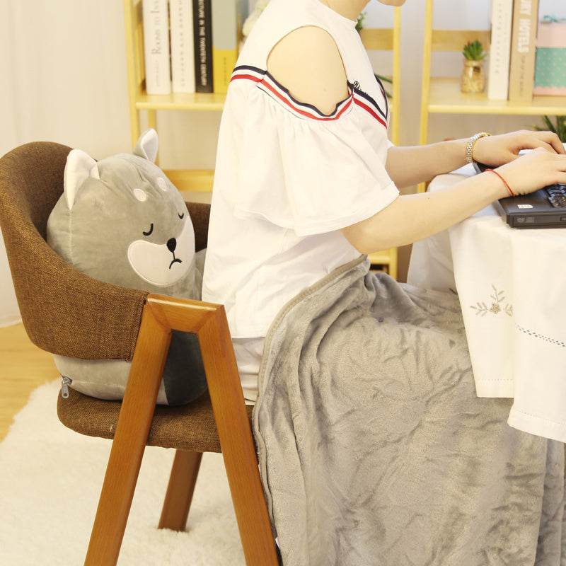 Pillow Quilt Dual Use Multifunctional Lumbar - Mubimart