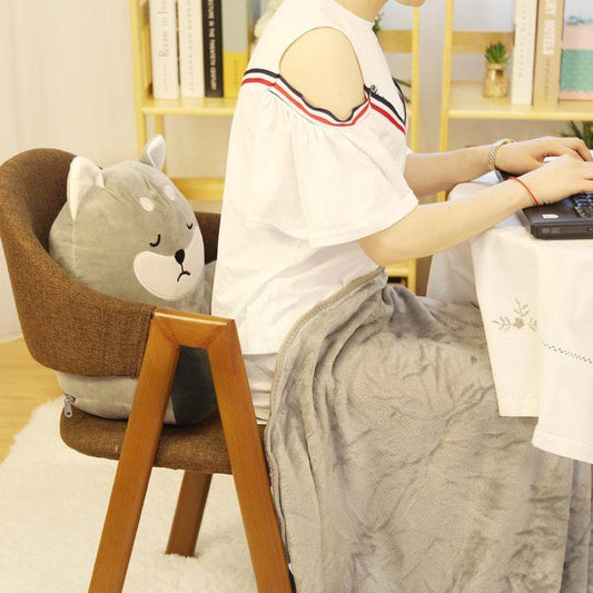 Pillow Quilt Dual Use Multifunctional Lumbar - Mubimart