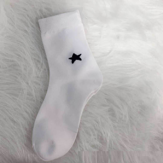 Spring Socks Letters Tube Socks Ins Japanese Pure Cotton Socks Hip Hop European And American Style Athletic Socks - Mubimart