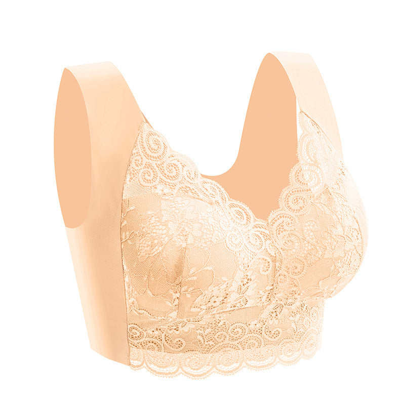 Women's Plus Size Lace Seamless Bra - Mubimart -  