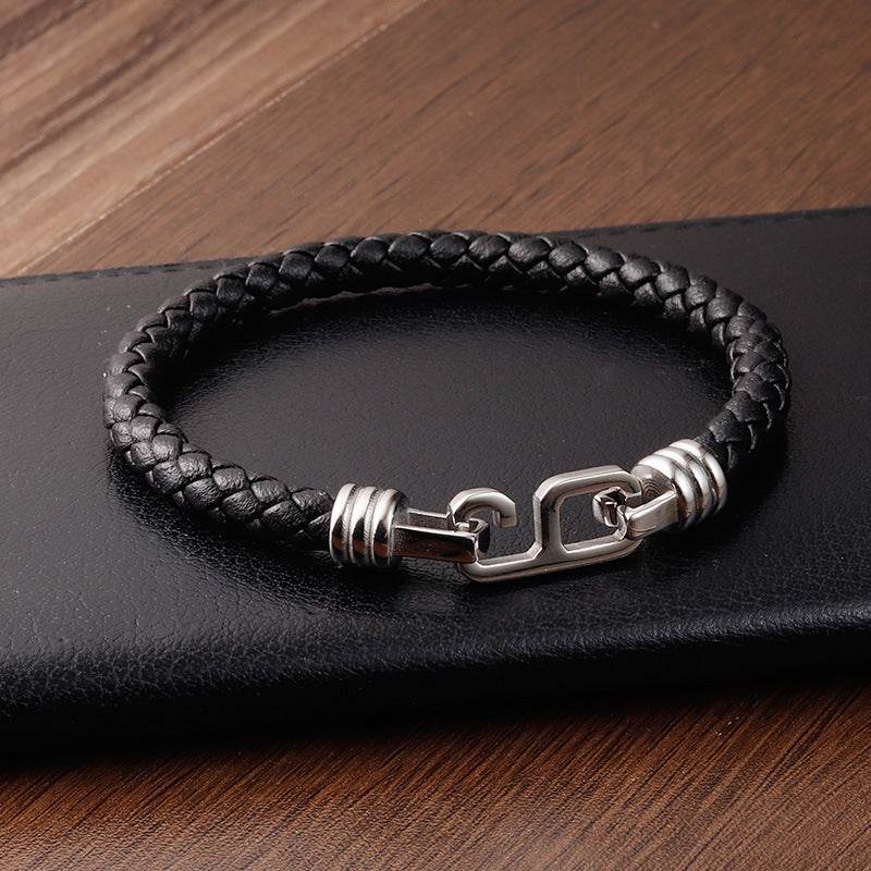 Fashion Personality Leather Bracelet Men - Mubimart