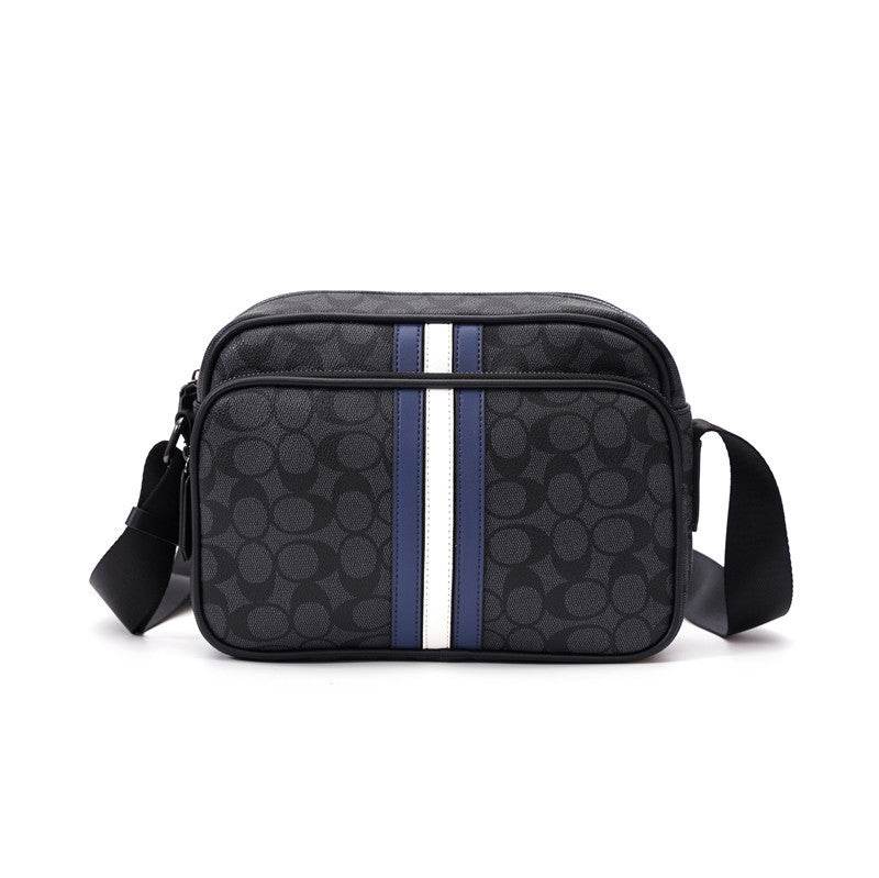 Mens Fashion Casual Letter Small Square Bag - Mubimart