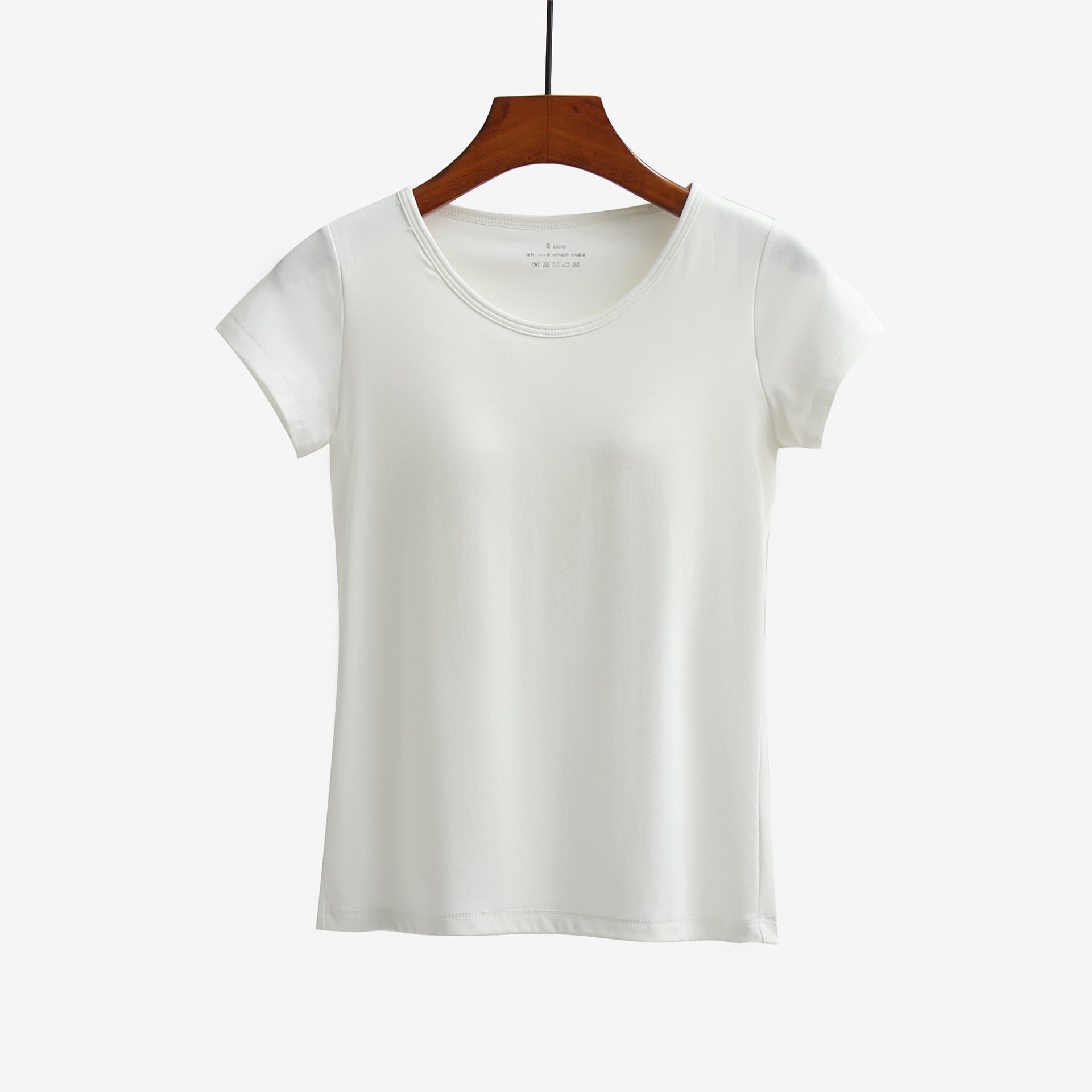 Short-sleeved T-shirt With Chest Pad Bra Home Wear - Mubimart -  