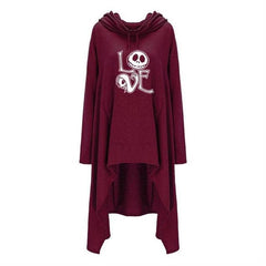 Long Sweatshirts Woman Irregular Letters Cloak Halloween - Mubimart -  