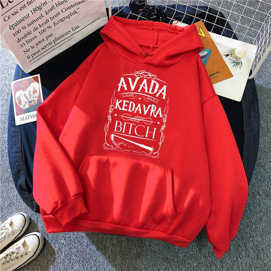 Women With Fleece Loose Hoodies And Letters - Mubimart