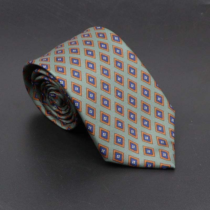 Super Soft Bohemian Silk Ties Men's Fashion 75mm Necktie - Mubimart