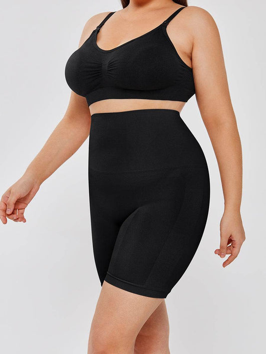 High Waisted Body Shaper Shorts - Mubimart