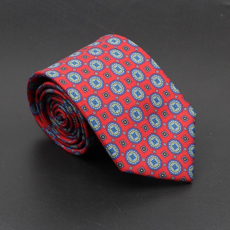 Super Soft Bohemian Silk Ties Men's Fashion 75mm Necktie - Mubimart