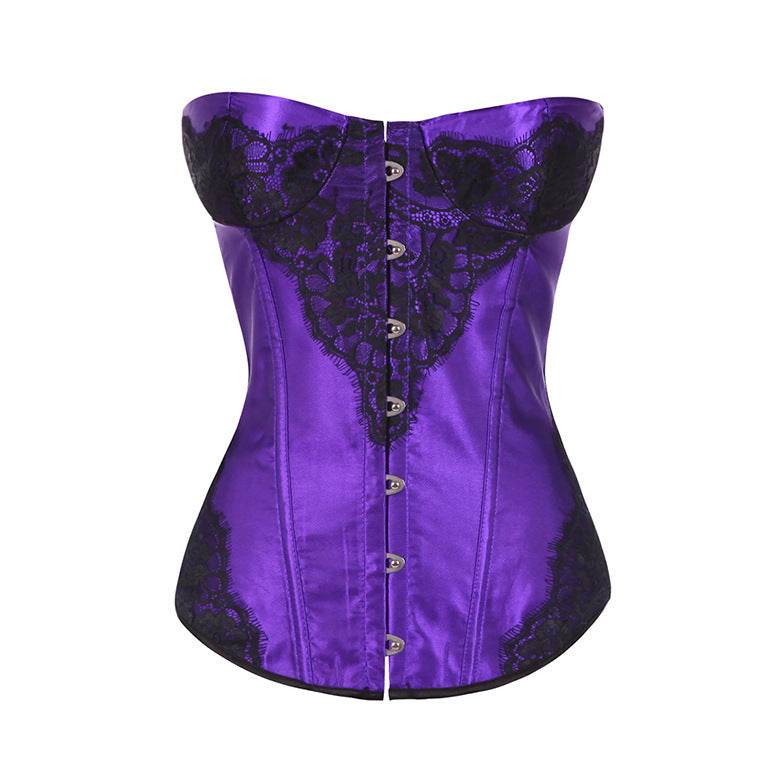 Bone Lace Tunic Shaper Plus Size Shaper - Mubimart
