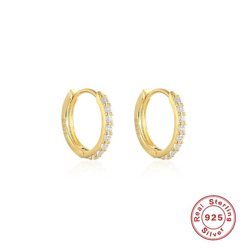 Women And Men Silver Earrings Hoops - Mubimart