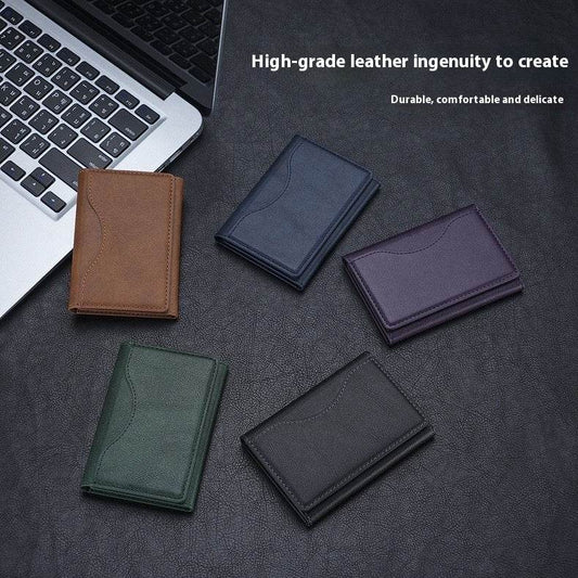 MagSafe Magnetic Card Holder Tri-fold Wallet Card Holder - Mubimart