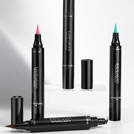 Triangle Seal Color Double Head Liquid Eyeliner - Mubimart