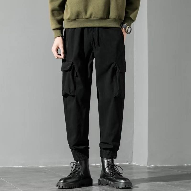 Military Style Loose Casual Jogger Pants Men's - Mubimart