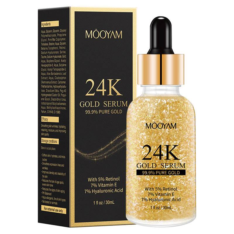 24K Gold Foil30mL Vitamin E Retinol Anti-wrinkle The Lifting Face Serum - Mubimart