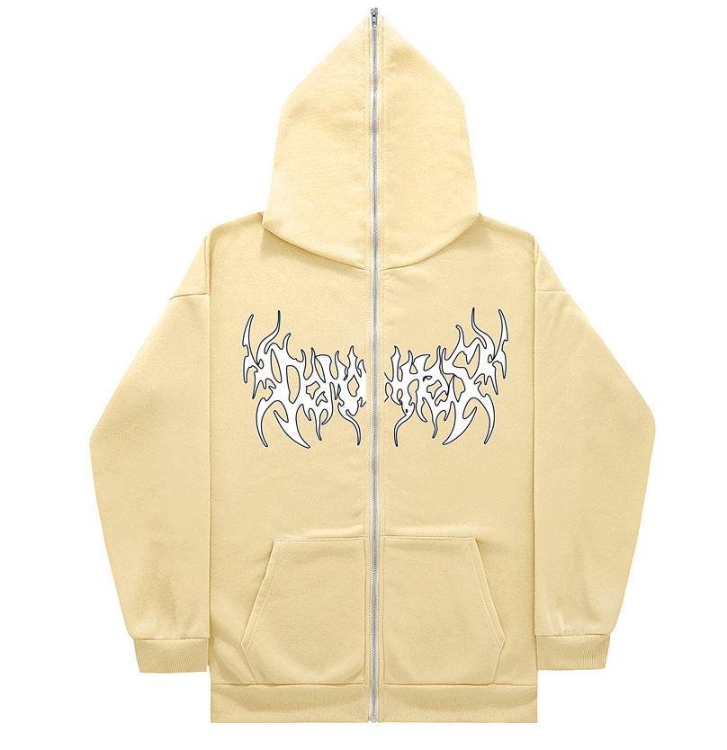 Personalized All-matching Loose Casual Zipper Hoodie - Mubimart